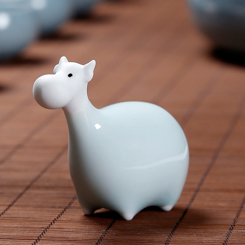 Nimara Ritual Chinese Zodiac Ceramic Tea Pet Home Decoration