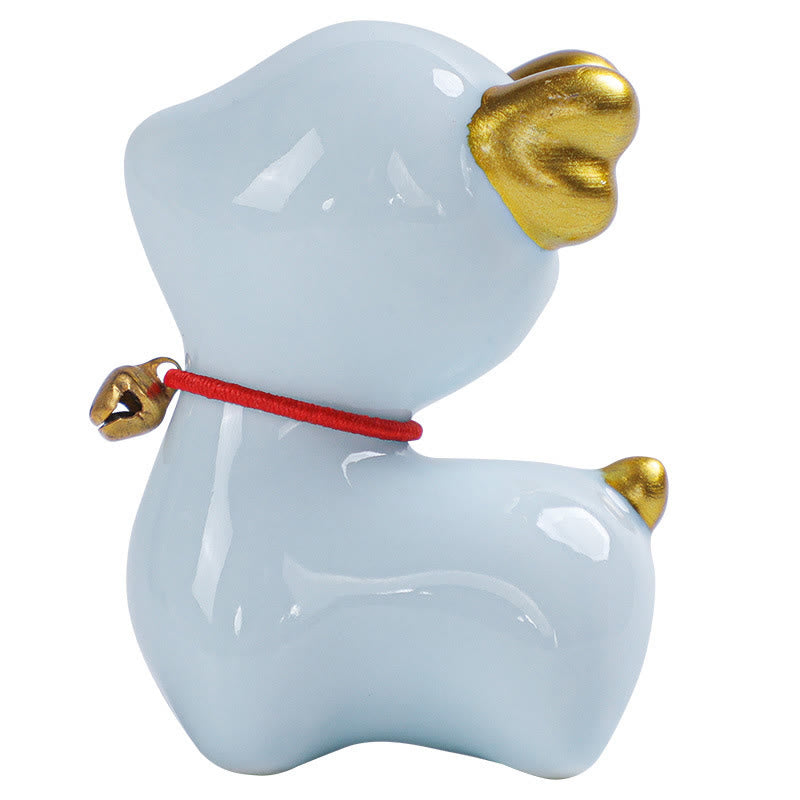 Nimara Ritual Mini Deer Tea Pet Ceramic Home Desk Figurine Decoration