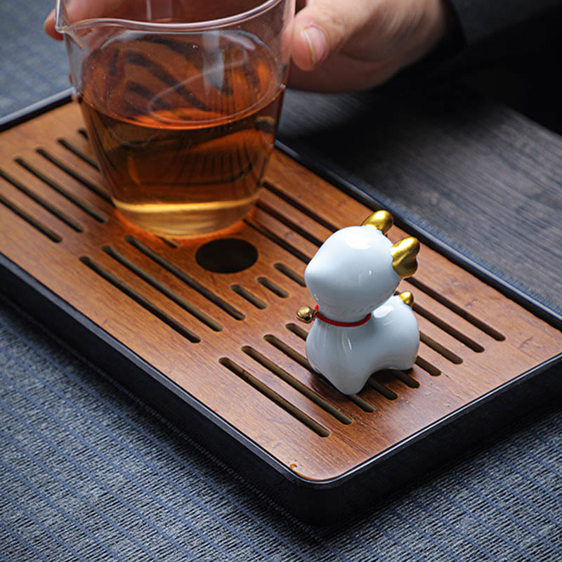 Nimara Ritual Mini Deer Tea Pet Ceramic Home Desk Figurine Decoration