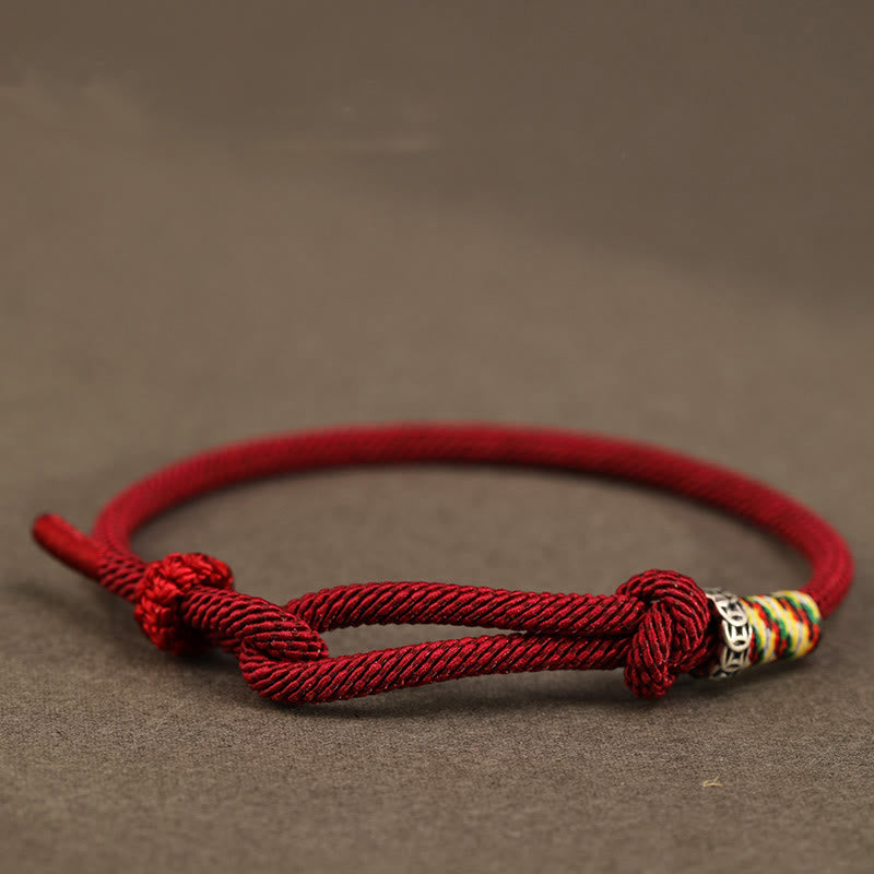 Nimara Ritual Red String 925 Sterling Silver 999 Sterling Silver Coin Luck Bracelet