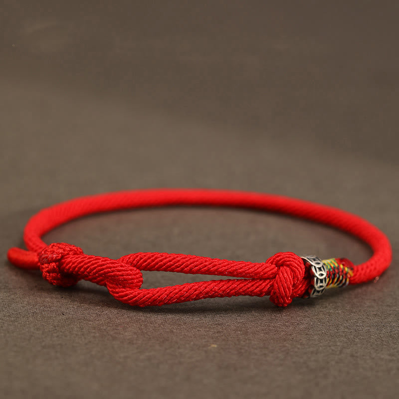 Nimara Ritual Red String 925 Sterling Silver 999 Sterling Silver Coin Luck Bracelet