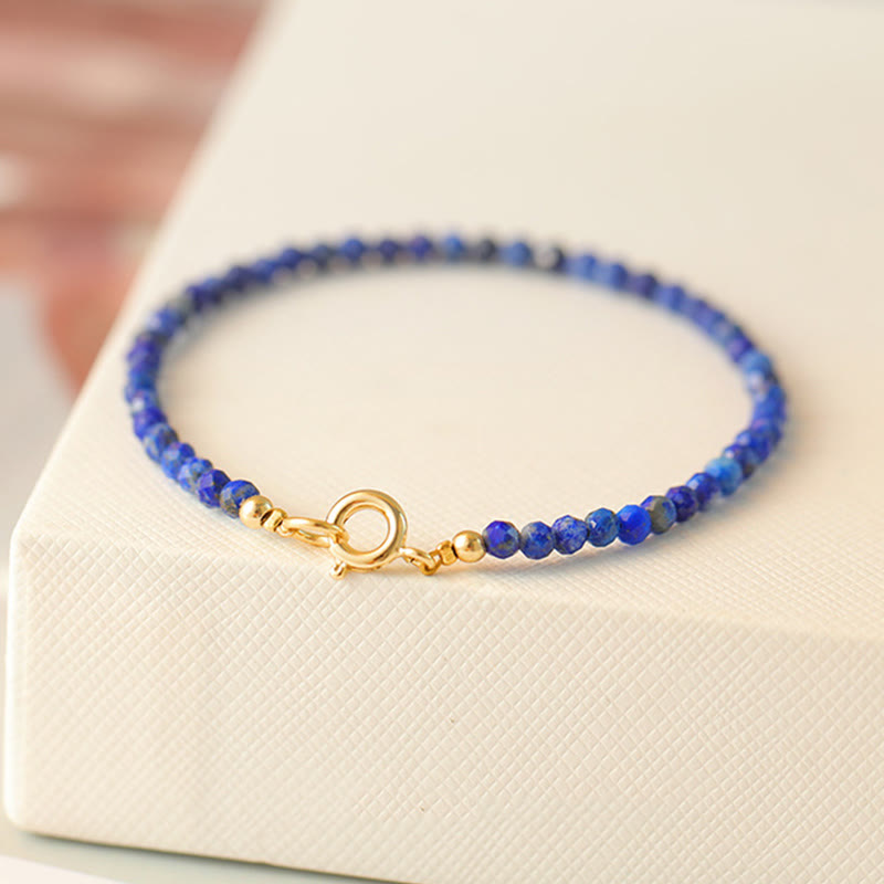 Nimara Ritual Small Lazurite Ultra-Thin Beads Balance Bracelet