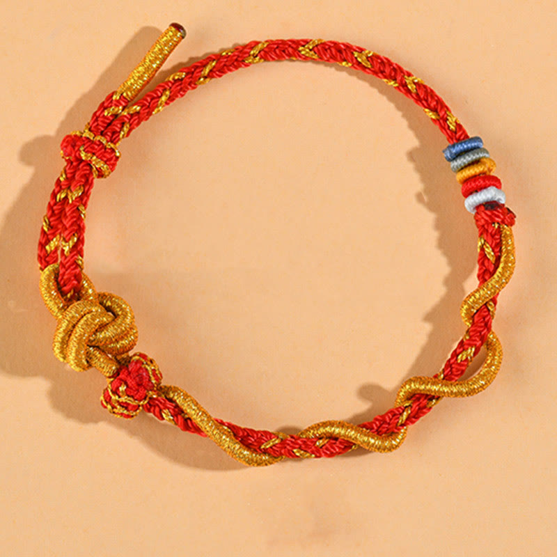 Nimara Ritual Colorful String Snake Dragon Year of the Snake Luck Bracelet