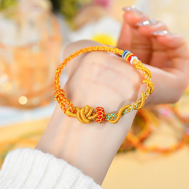 Nimara Ritual Colorful String Snake Dragon Year of the Snake Luck Bracelet
