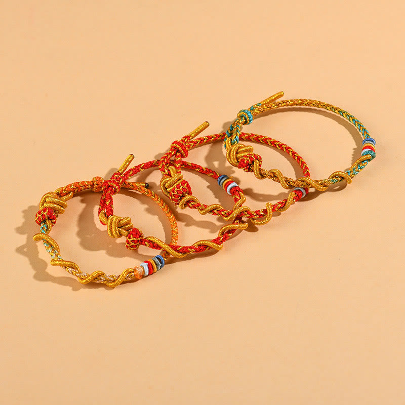 Nimara Ritual Colorful String Snake Dragon Year of the Snake Luck Bracelet
