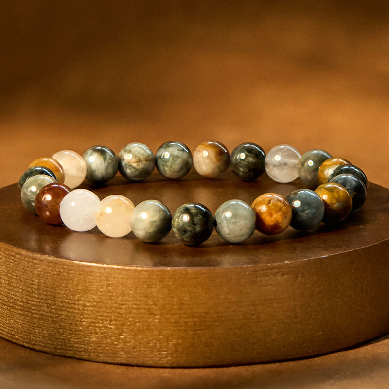 Nimara Ritual Natural Eagle's Eye Stone Confidence Positive Bracelet