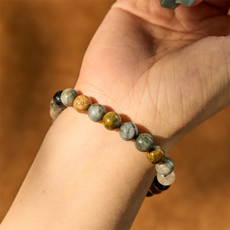 Nimara Ritual Natural Eagle's Eye Stone Confidence Positive Bracelet