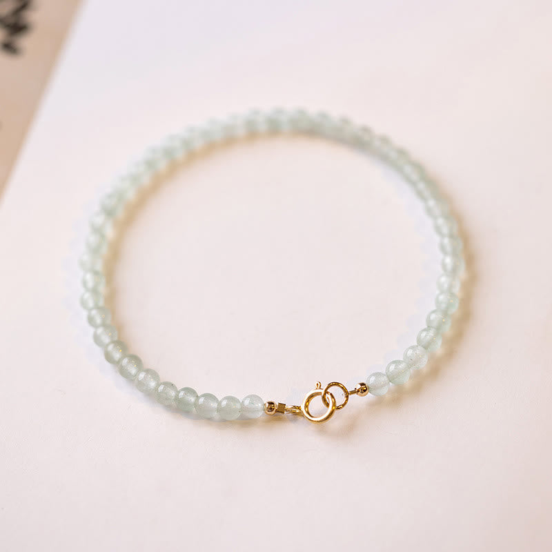 Nimara Ritual 3mm Small Green Aventurine Ultra-Thin Beads Luck Bracelet