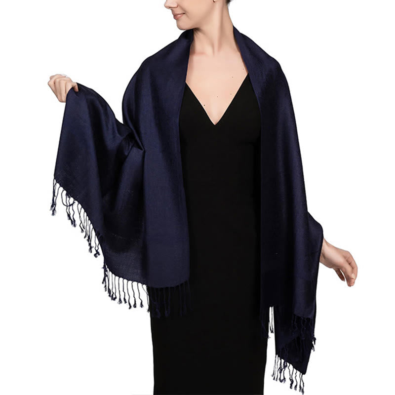 Nimara Ritual Tibetan Cashew Jacquard Tassels Shawl Spring Fall Winter Warm Cozy Scarf Wrap