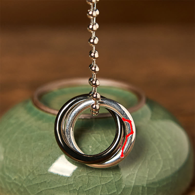 Nimara Ritual Copper Qiankun Hoop Big Dipper Luck Necklace Pendant