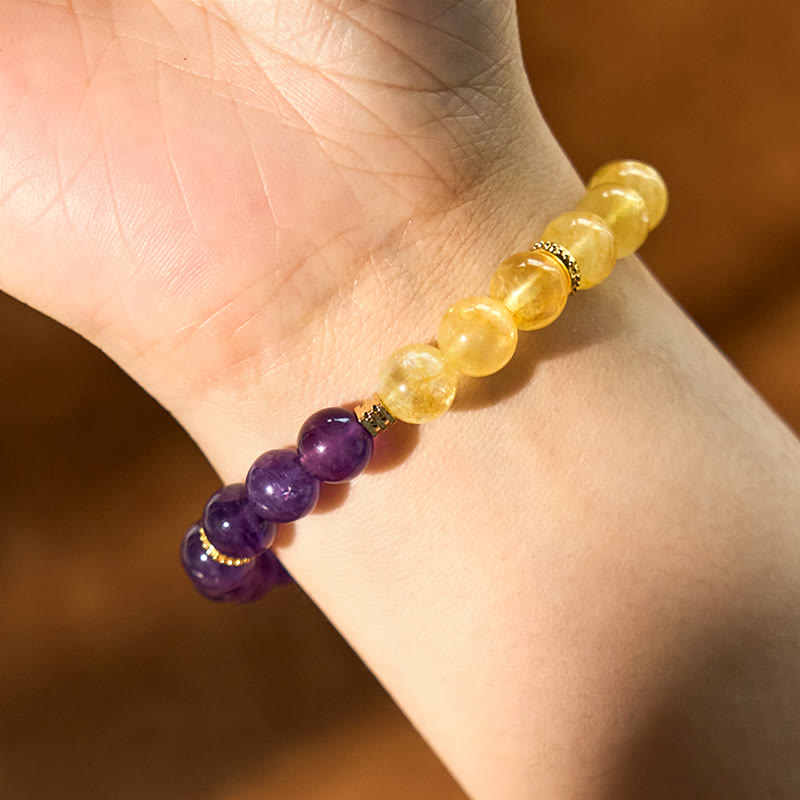 Nimara Ritual Citrine Amethyst Pleasure Bracelet