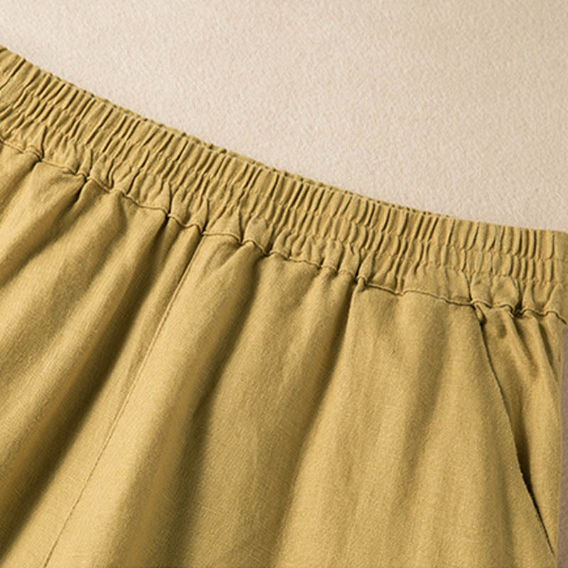 Nimara Ritual Casual Solid Color Women's Wide Leg Pants With Pockets