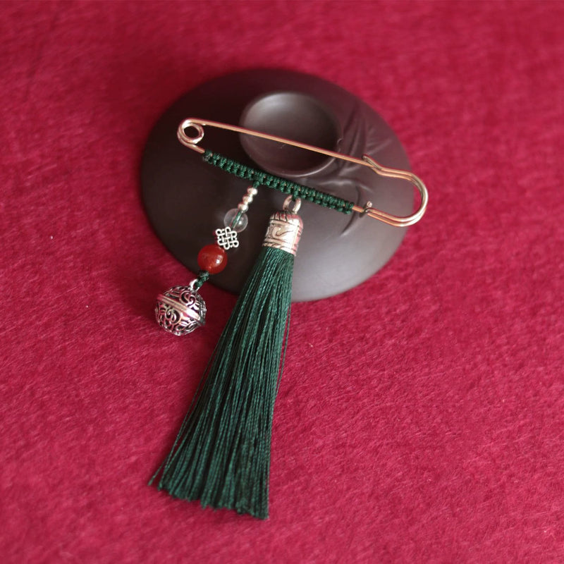 Nimara Ritual Retro Bell Tassels Brooch