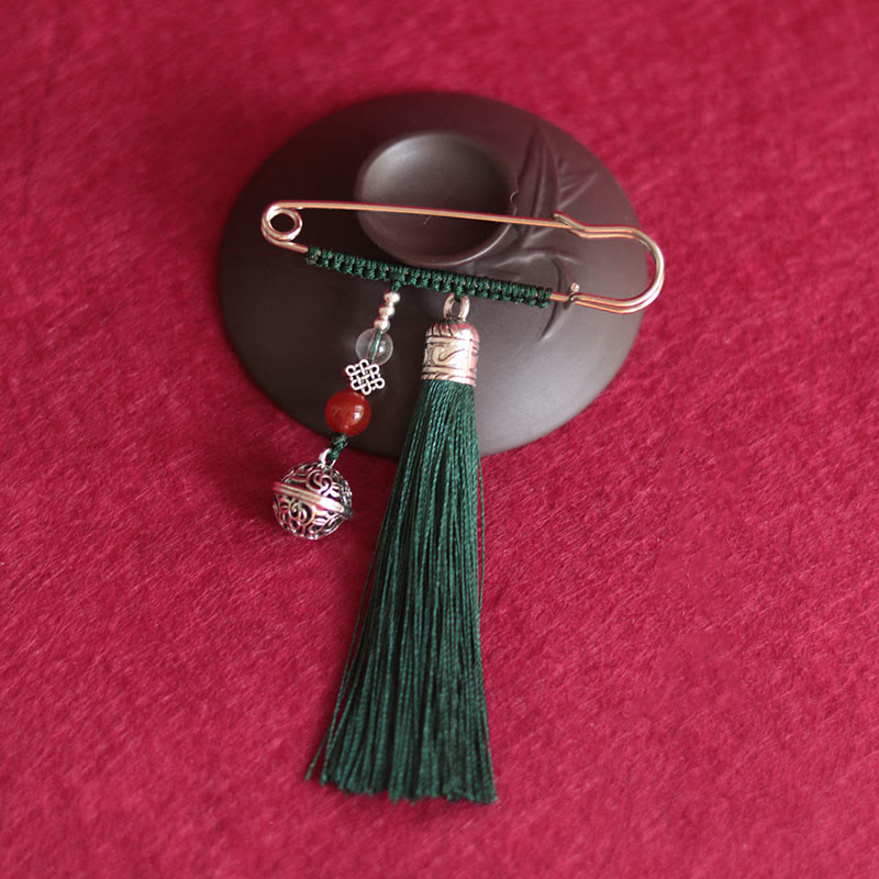 Nimara Ritual Retro Bell Tassels Brooch