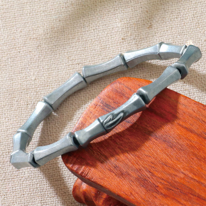 Nimara Ritual Bamboo Pattern Alloy Strength Bracelet