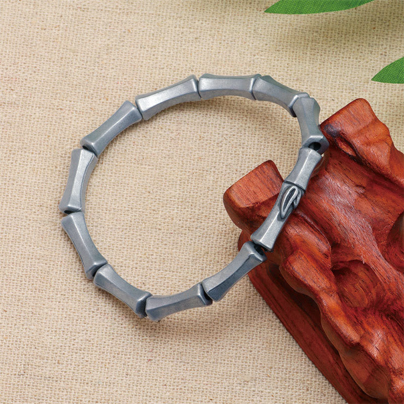 Nimara Ritual Bamboo Pattern Alloy Strength Bracelet