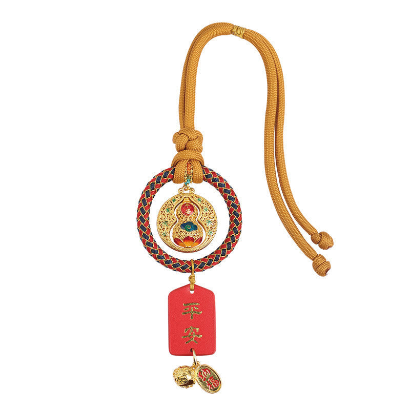 Nimara Ritual Gourd Fu Character Safe And Well Fortune Car Hanging Decoration