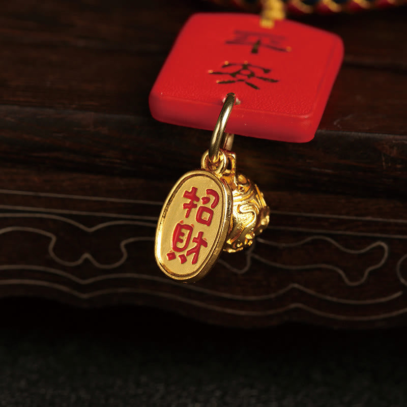 Nimara Ritual Gourd Fu Character Safe And Well Fortune Car Hanging Decoration
