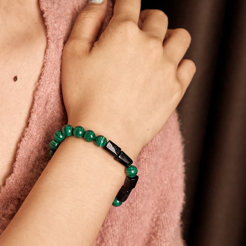 Nimara Ritual Malachite Black Tourmaline Purity Bracelet
