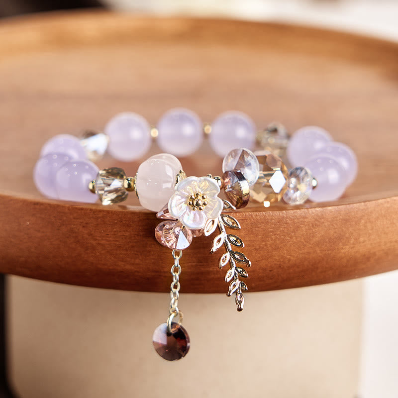 Nimara Ritual Blue Crystal Amethyst Sun Stone Green Aventurine Healing Bracelet