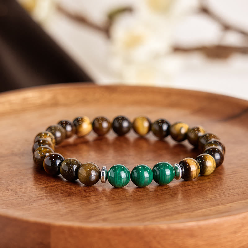 Nimara Ritual Tiger Eye Green Tiger Eye Courage Bracelet
