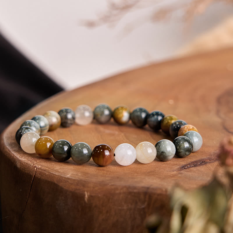 Nimara Ritual Natural Eagle's Eye Stone Confidence Positive Bracelet