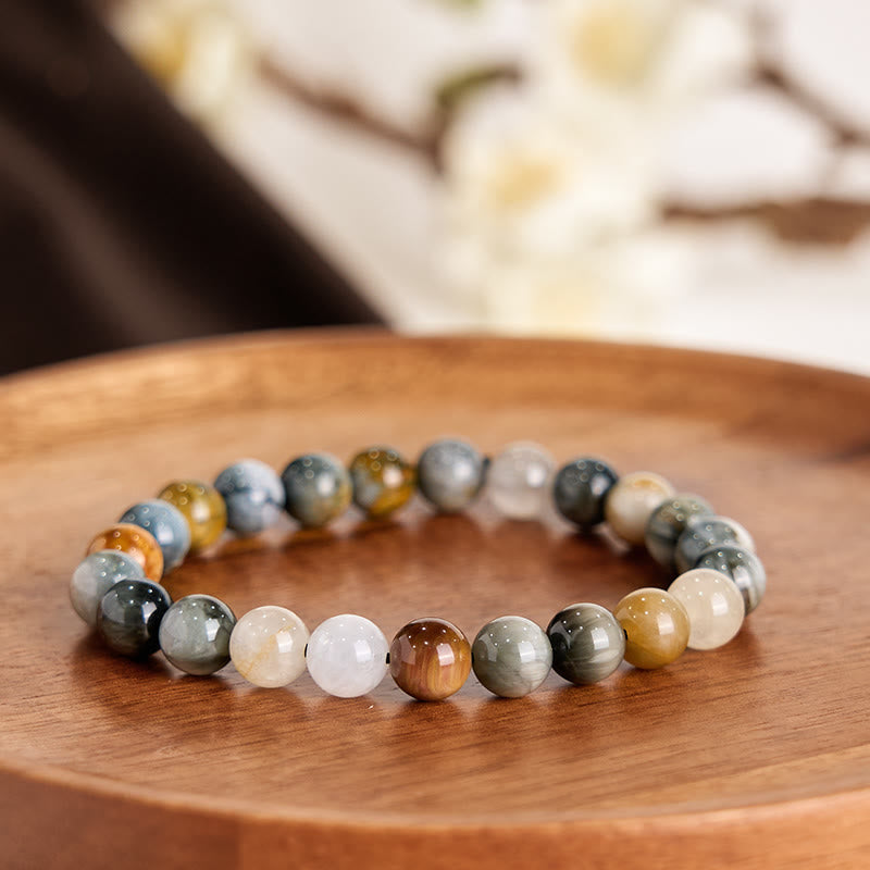 Nimara Ritual Natural Eagle's Eye Stone Confidence Positive Bracelet