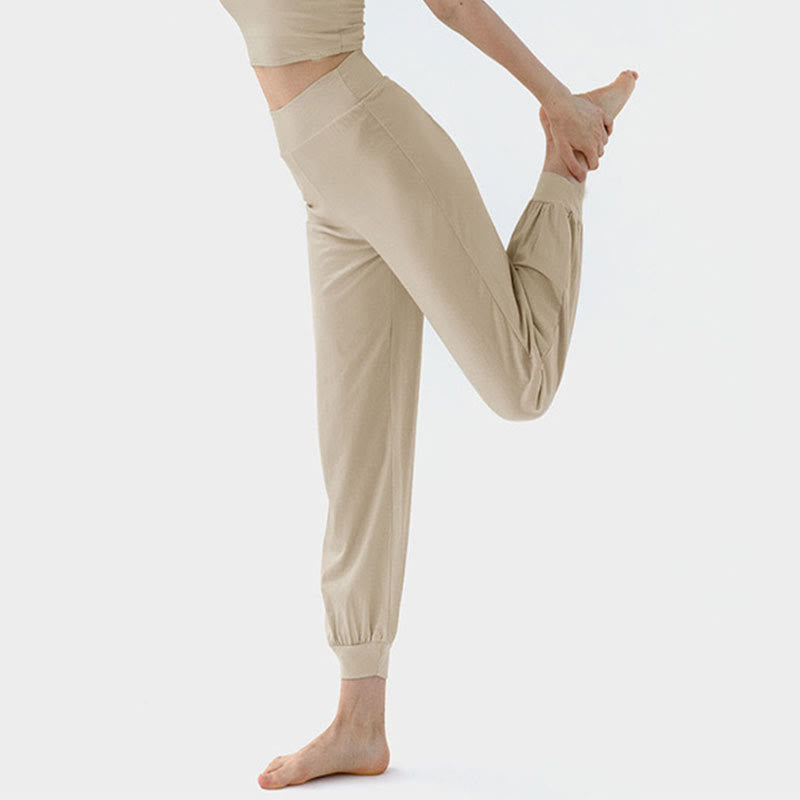 Nimara Ritual Casual Plain High Waist Quick Drying Women's Leica Pants