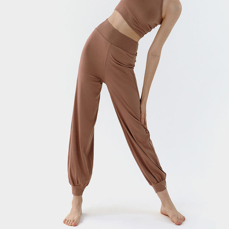 Nimara Ritual Casual Plain High Waist Quick Drying Women's Leica Pants