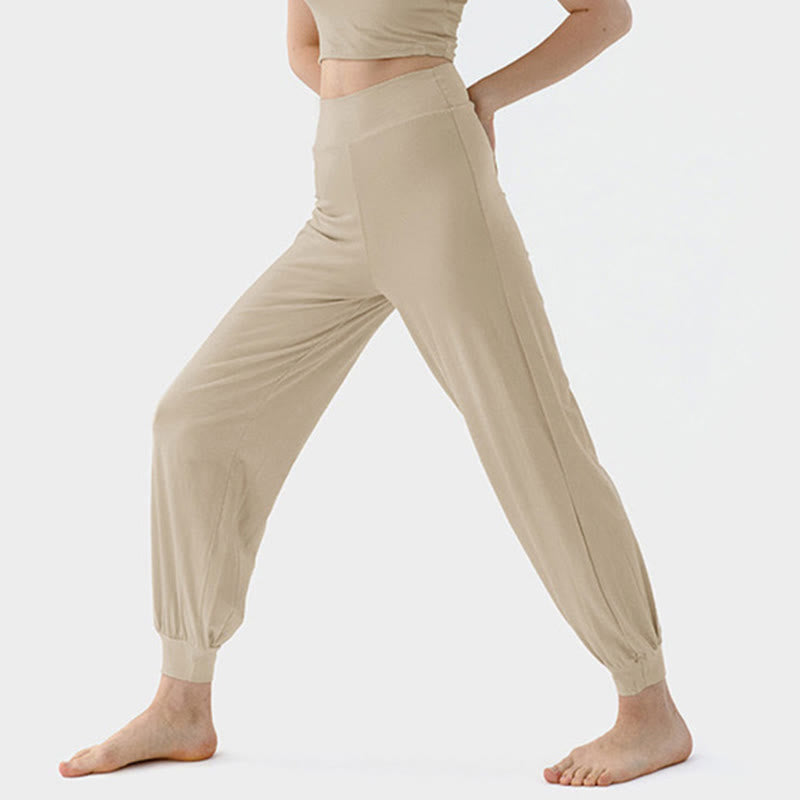 Nimara Ritual Casual Plain High Waist Quick Drying Women's Leica Pants