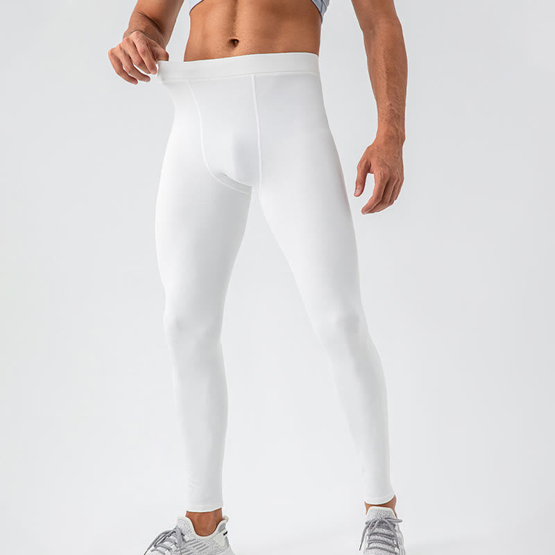 Nimara Ritual Plain High Waist Elastic Breathable Sports Men's Leggings Pants