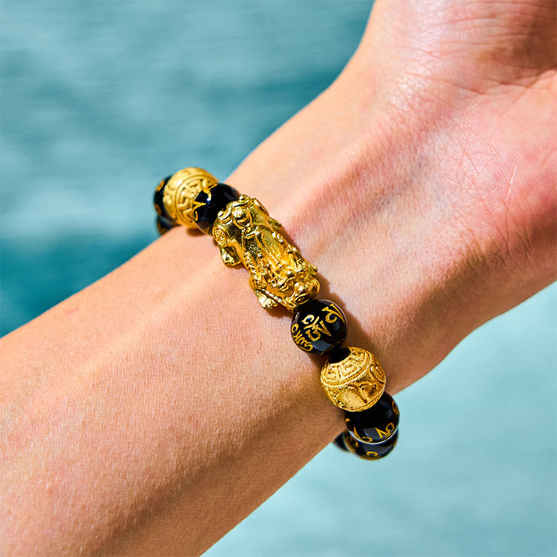 Nimara Ritual FengShui PiXiu Obsidian Wealth Bracelet