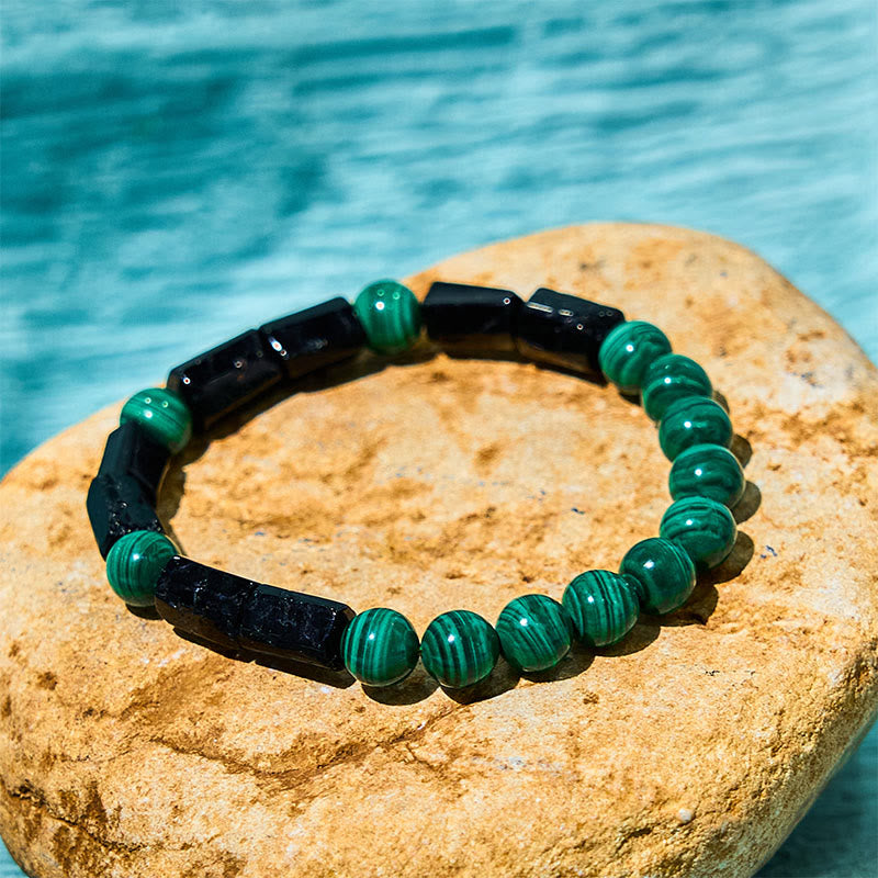 Nimara Ritual Malachite Black Tourmaline Purity Bracelet