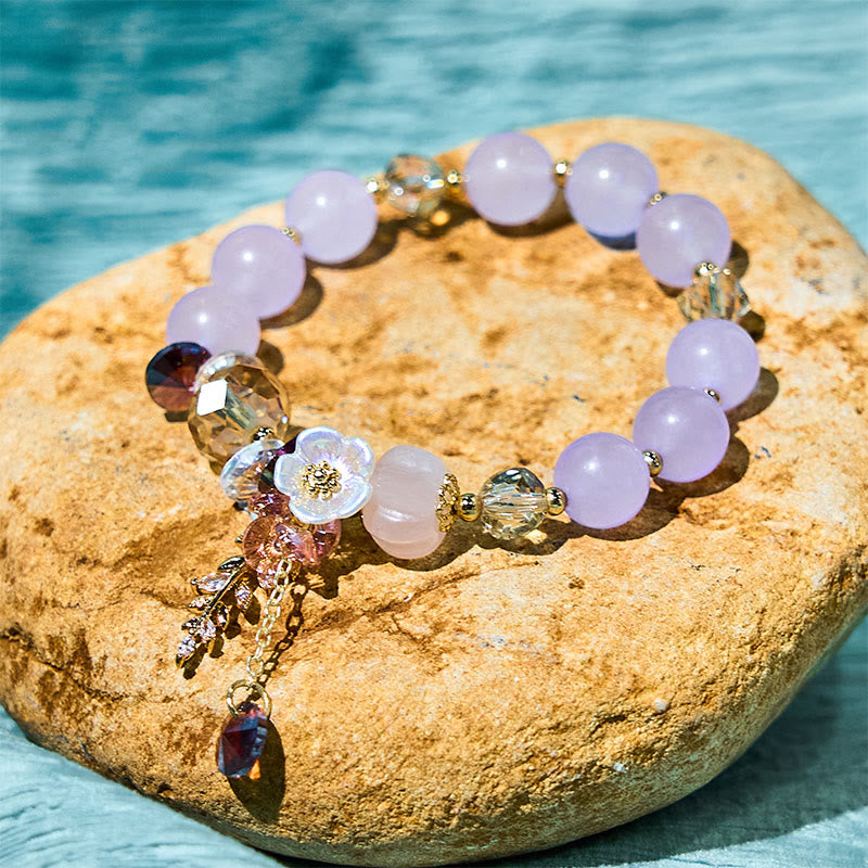 Nimara Ritual Blue Crystal Amethyst Sun Stone Green Aventurine Healing Bracelet
