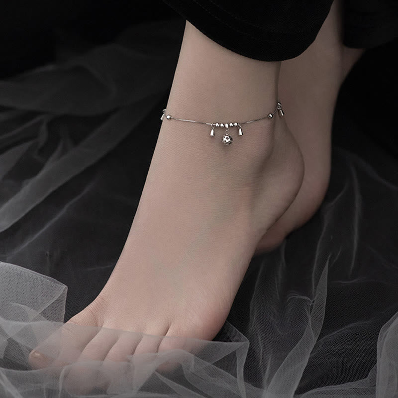 Nimara Ritual 925 Sterling Silver Antiquity Bell Protection Anklet