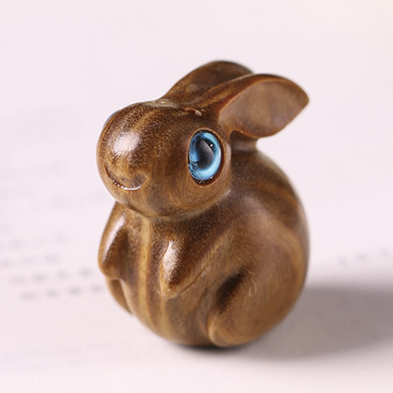 Nimara Ritual Small Leaf Red Sandalwood Green Sandalwood Lucky Mini Rabbit Relaxation Decoration