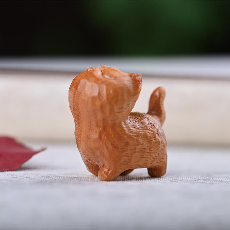 Nimara Ritual Green Sandalwood Ebony Wood Sandalwood Small Leaf Red Sandalwood Mini Lucky Cat Peace Decoration