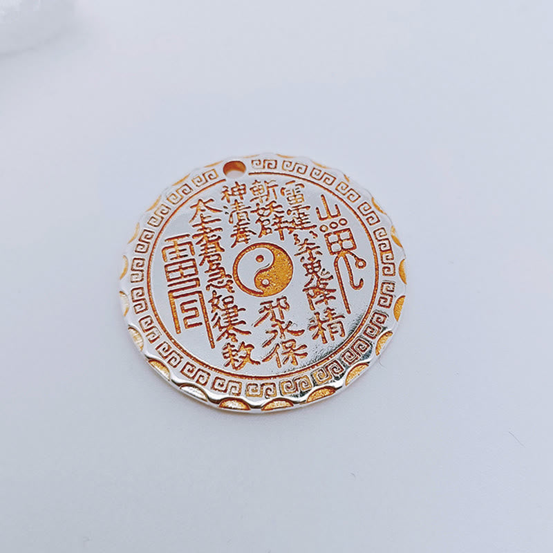 Nimara Ritual Mountain Ghosts Spend Money Yin Yang Bagua Design Copper Harmony Necklace Pendant