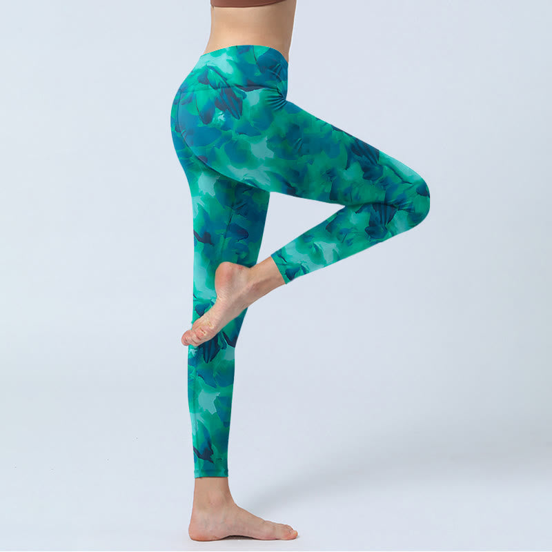 Nimara Ritual Floral Print Gym Leggings Women's Yoga Pants
