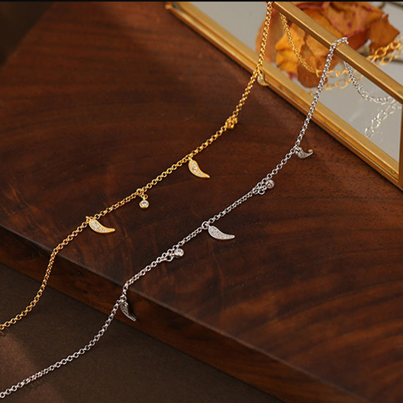 Nimara Ritual 925 Sterling Silver Zircon Little Pepper Charm Protection Anklet