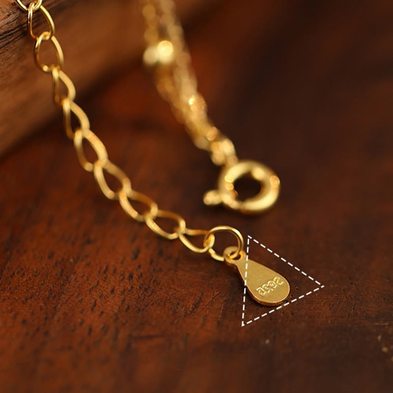 Nimara Ritual 925 Sterling Silver Zircon Little Pepper Charm Protection Anklet