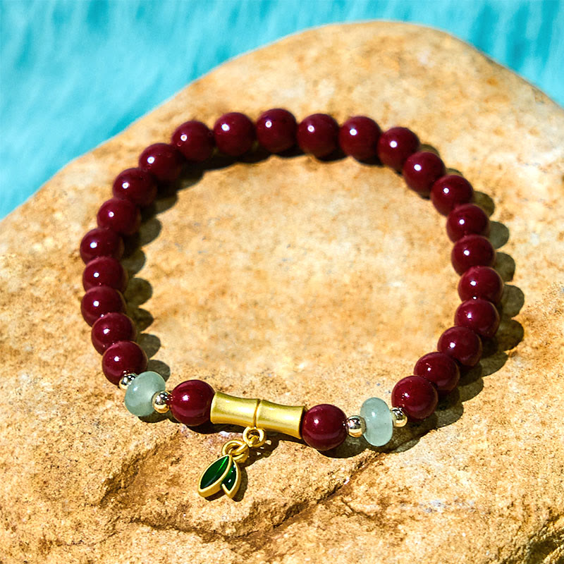 Nimara Ritual Cinnabar Bamboo Concentration Bracelet