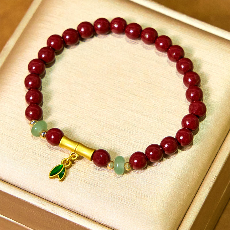 Nimara Ritual Cinnabar Bamboo Concentration Bracelet