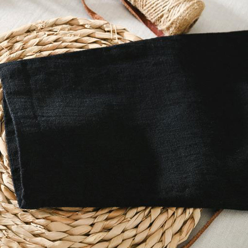 Nimara Ritual Summer Casual Drawstring Ramie Linen Men's Pants With Pockets