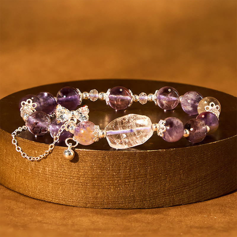 Nimara Ritual Natural Purple Phantom Bow Wisdom Bracelet