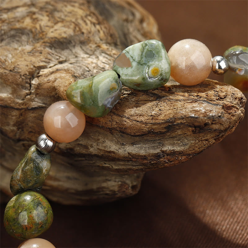 Nimara Ritual You Are Amazing Rhyolite Sun Stone Positive Bracelet