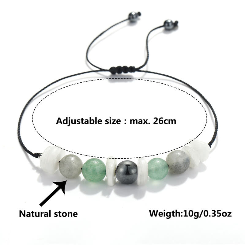 Nimara Ritual Menopause Labradorite Green Aventurine White Moonstone Healing Bracelet