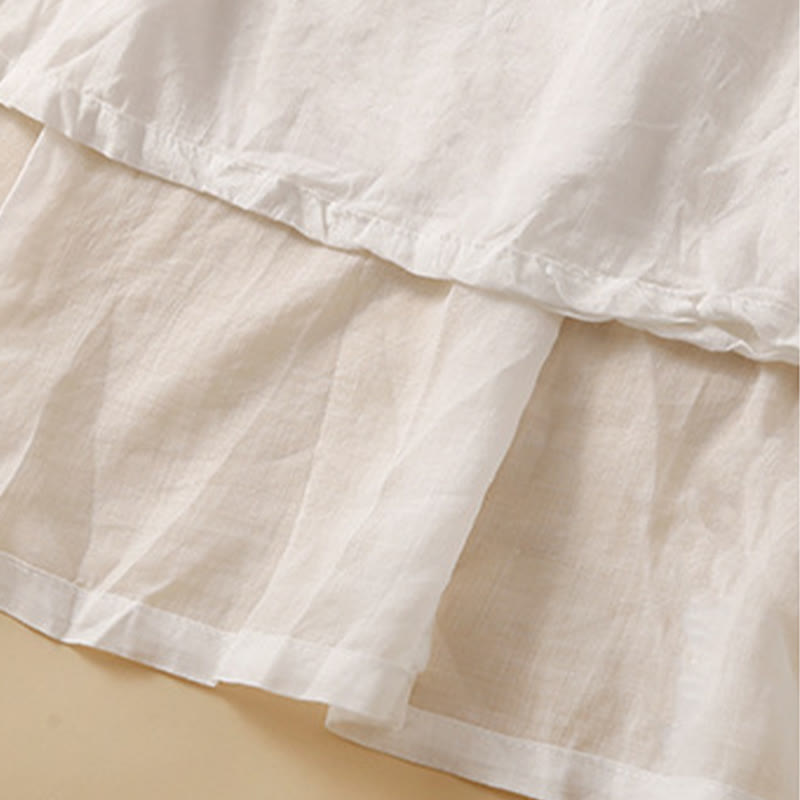 Nimara Ritual Plain Lace Up Elastic Waist Women's Skirt With Pockets