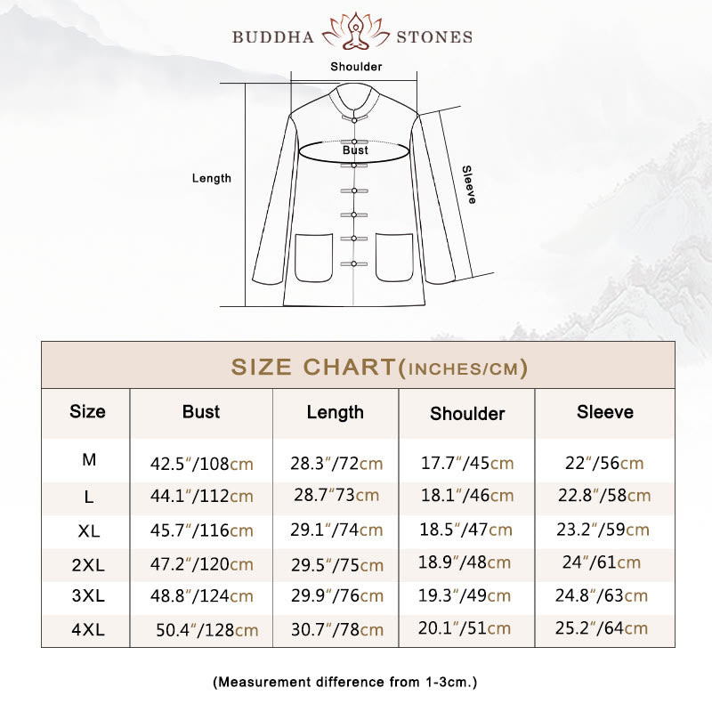 Nimara Ritual Meditation Frog-Button Tang Long Sleeve Shirt Pants Men's Suit