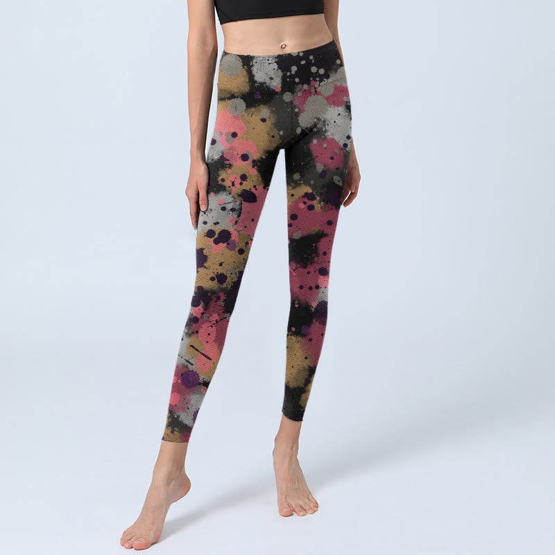 Nimara Ritual Splatter Print Exercise Leggings Women's Yoga Pants